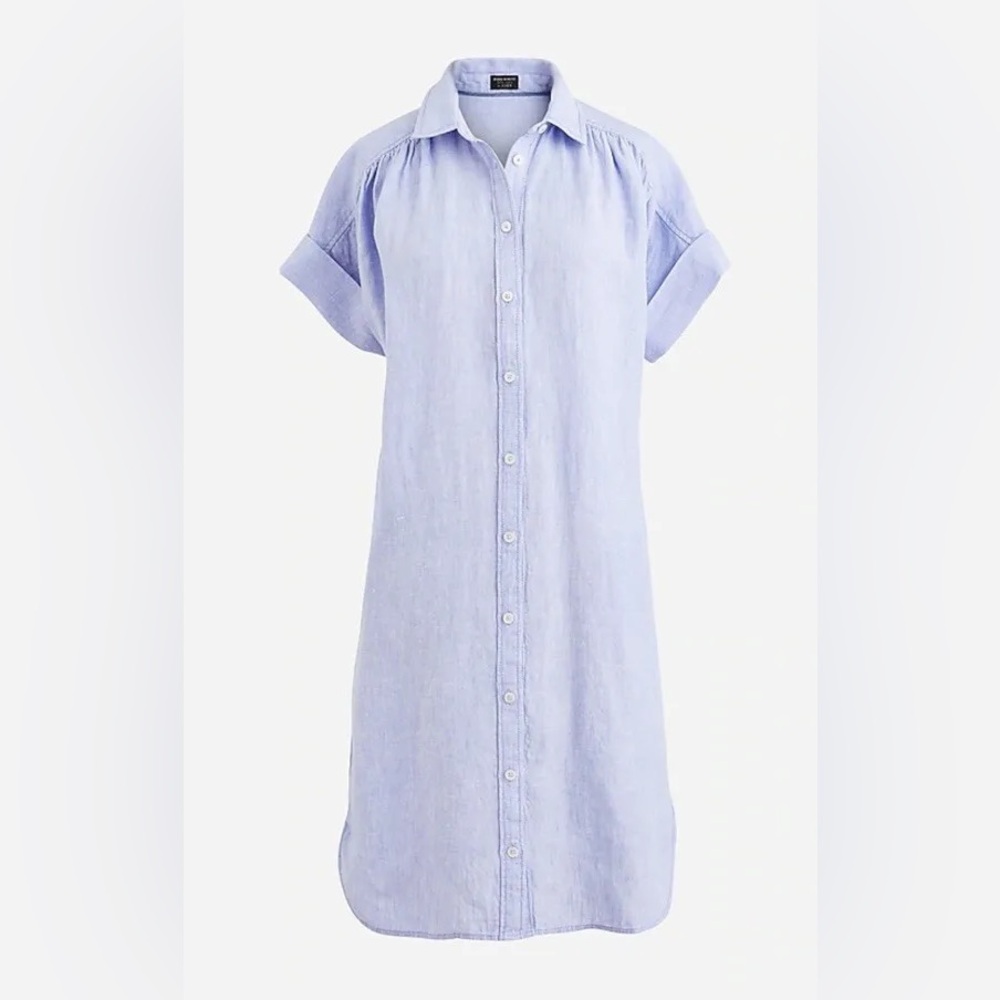 J. Crew Light Blue Shirt Dress